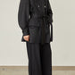i'm here : with PIPING : LIGHT MELTON MACKINAW COAT