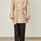 i'm here : with PIPING : LIGHT MELTON MACKINAW COAT