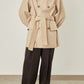 i'm here : with PIPING : LIGHT MELTON MACKINAW COAT