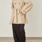 i'm here : with PIPING : LIGHT MELTON MACKINAW COAT