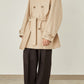 i'm here : with PIPING : LIGHT MELTON MACKINAW COAT
