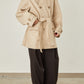 i'm here : with PIPING : LIGHT MELTON MACKINAW COAT