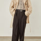 i'm here : with PIPING : LIGHT MELTON MACKINAW COAT