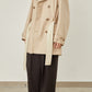 i'm here : with PIPING : LIGHT MELTON MACKINAW COAT