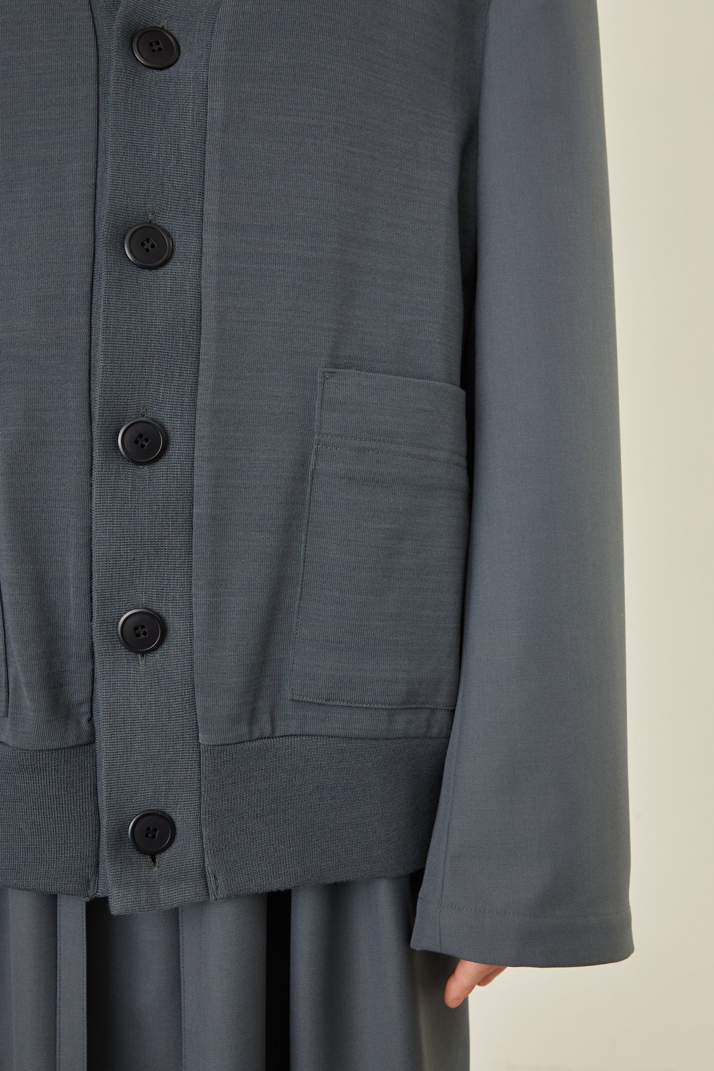 i'm here : UN(I) FORM JERSEY : DOCKING CARDIGAN