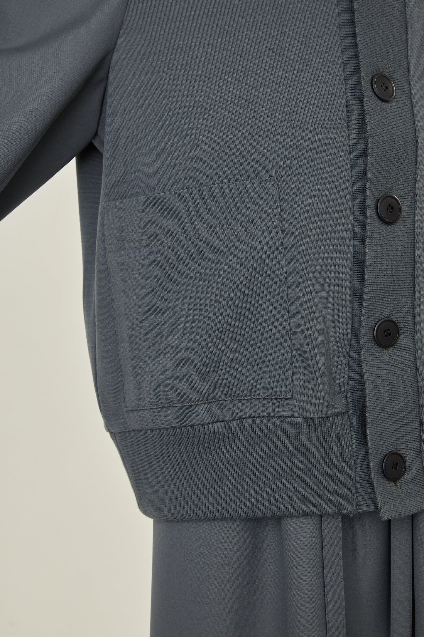 i'm here : UN(I) FORM JERSEY : DOCKING CARDIGAN