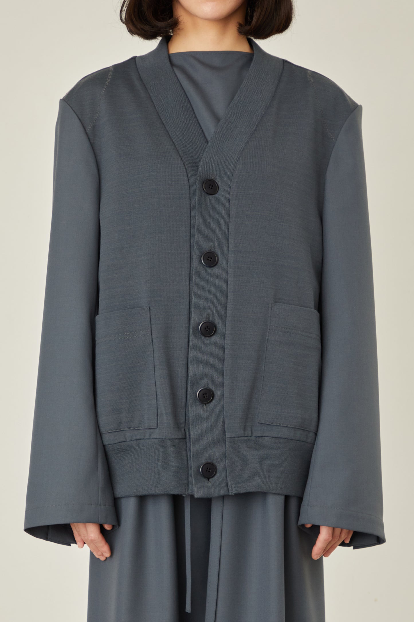 i'm here : UN(I) FORM JERSEY : DOCKING CARDIGAN