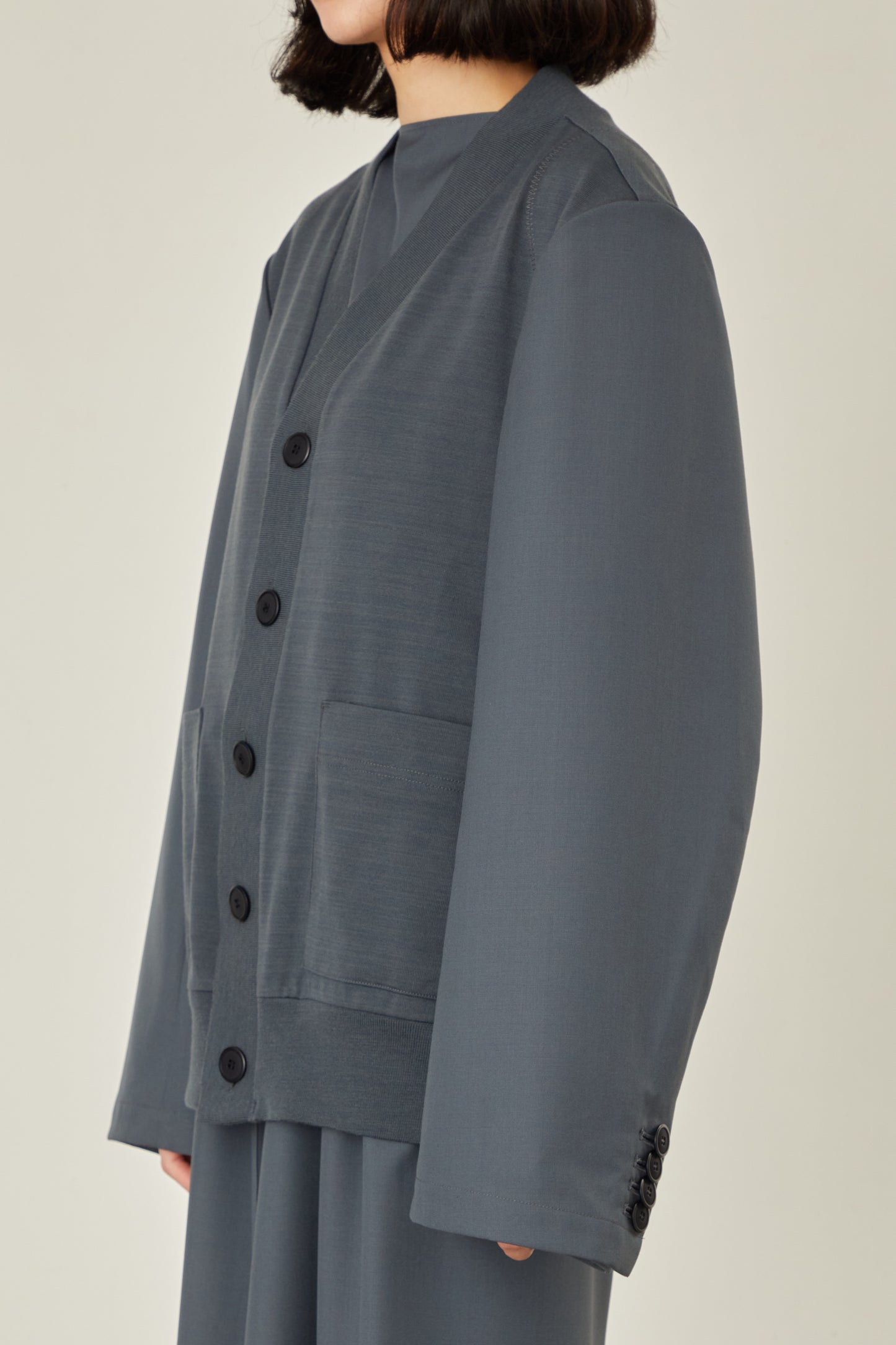 i'm here : UN(I) FORM JERSEY : DOCKING CARDIGAN