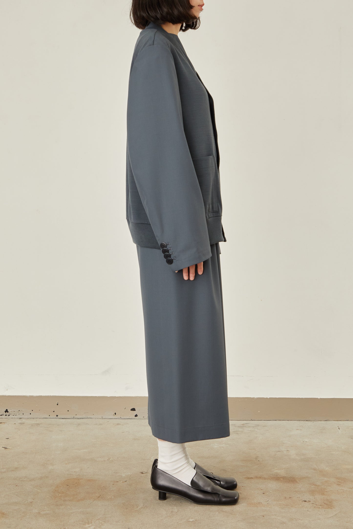 i'm here : UN(I) FORM JERSEY : DOCKING CARDIGAN