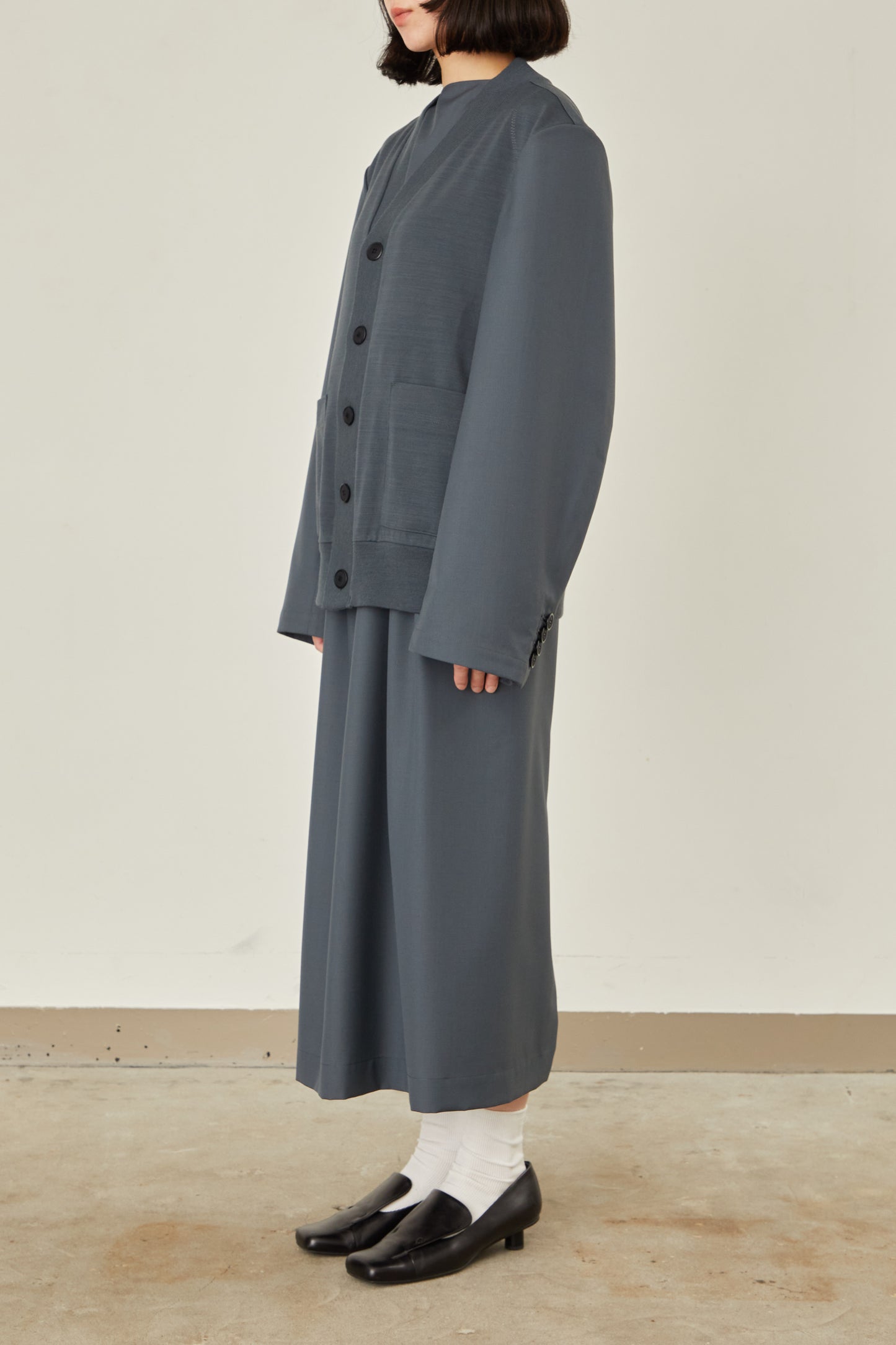 i'm here : UN(I) FORM JERSEY : DOCKING CARDIGAN