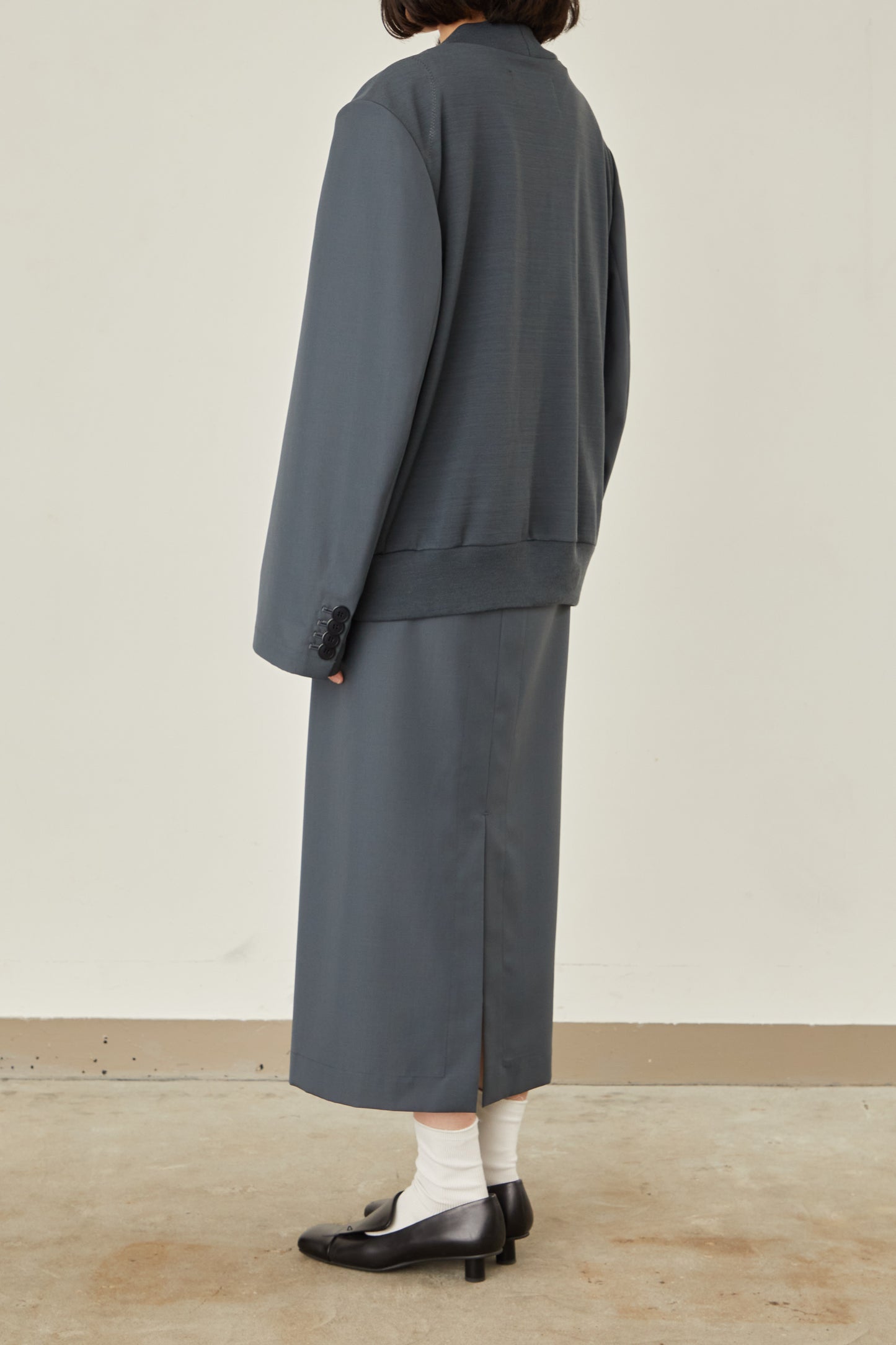 i'm here : UN(I) FORM JERSEY : DOCKING CARDIGAN