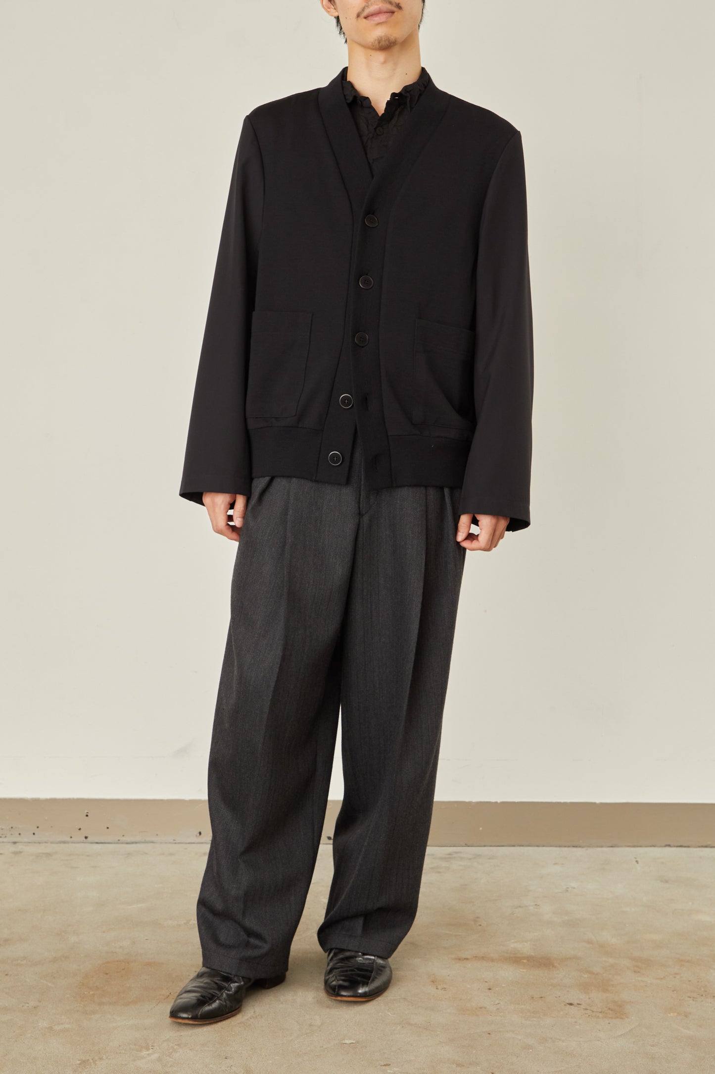 i'm here : UN(I) FORM JERSEY : DOCKING CARDIGAN