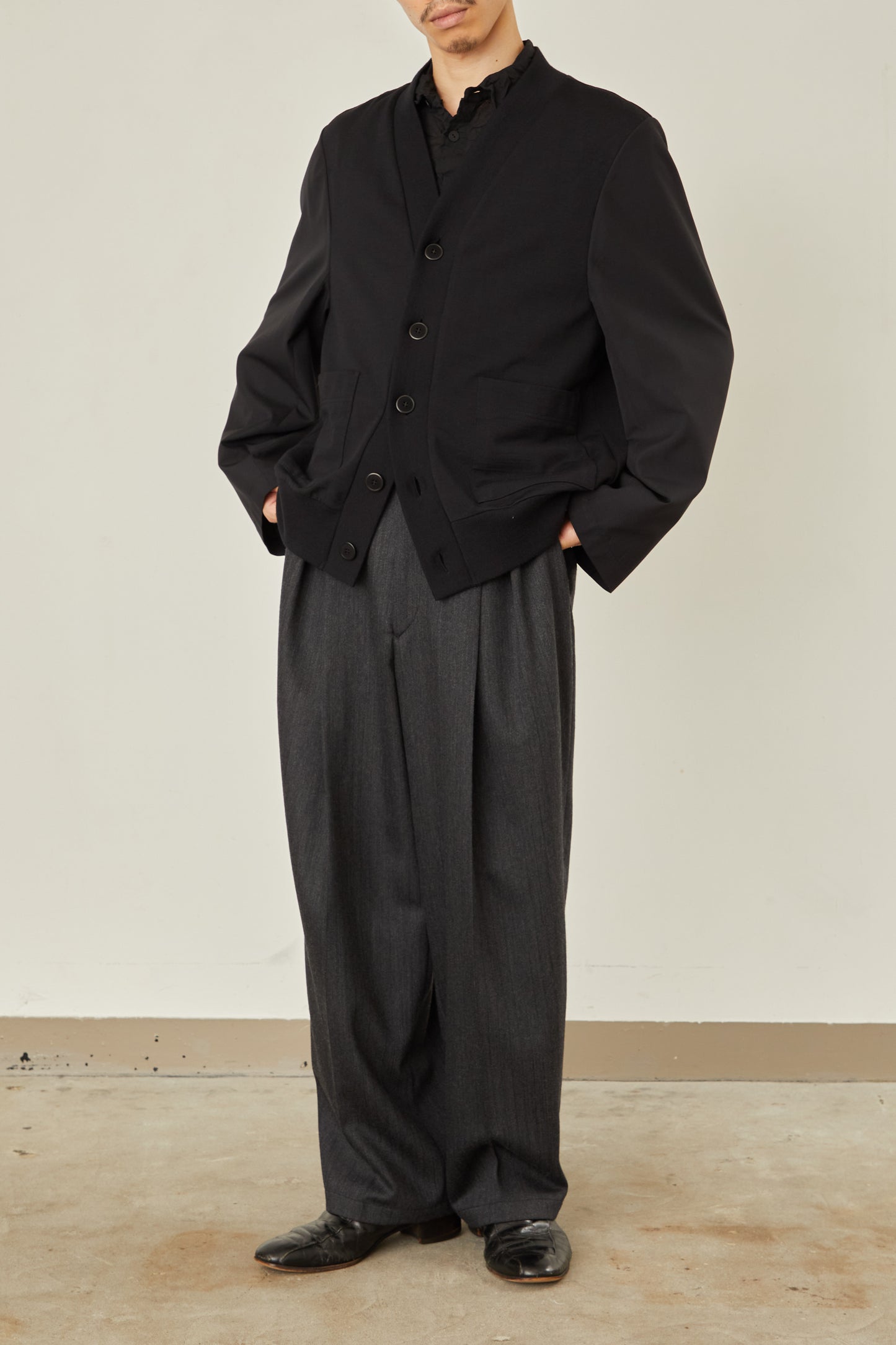 i'm here : UN(I) FORM JERSEY : DOCKING CARDIGAN