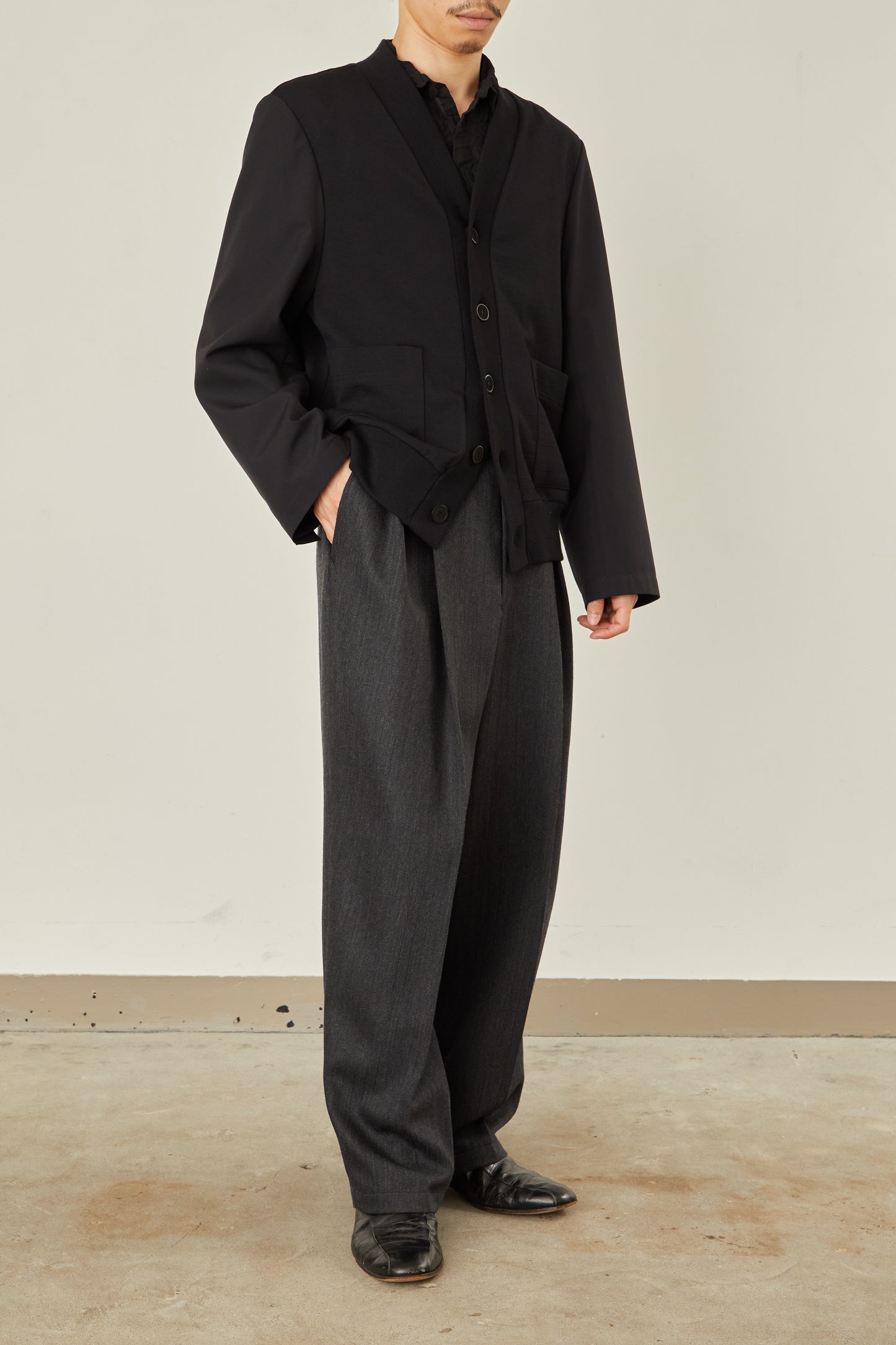 i'm here : UN(I) FORM JERSEY : DOCKING CARDIGAN