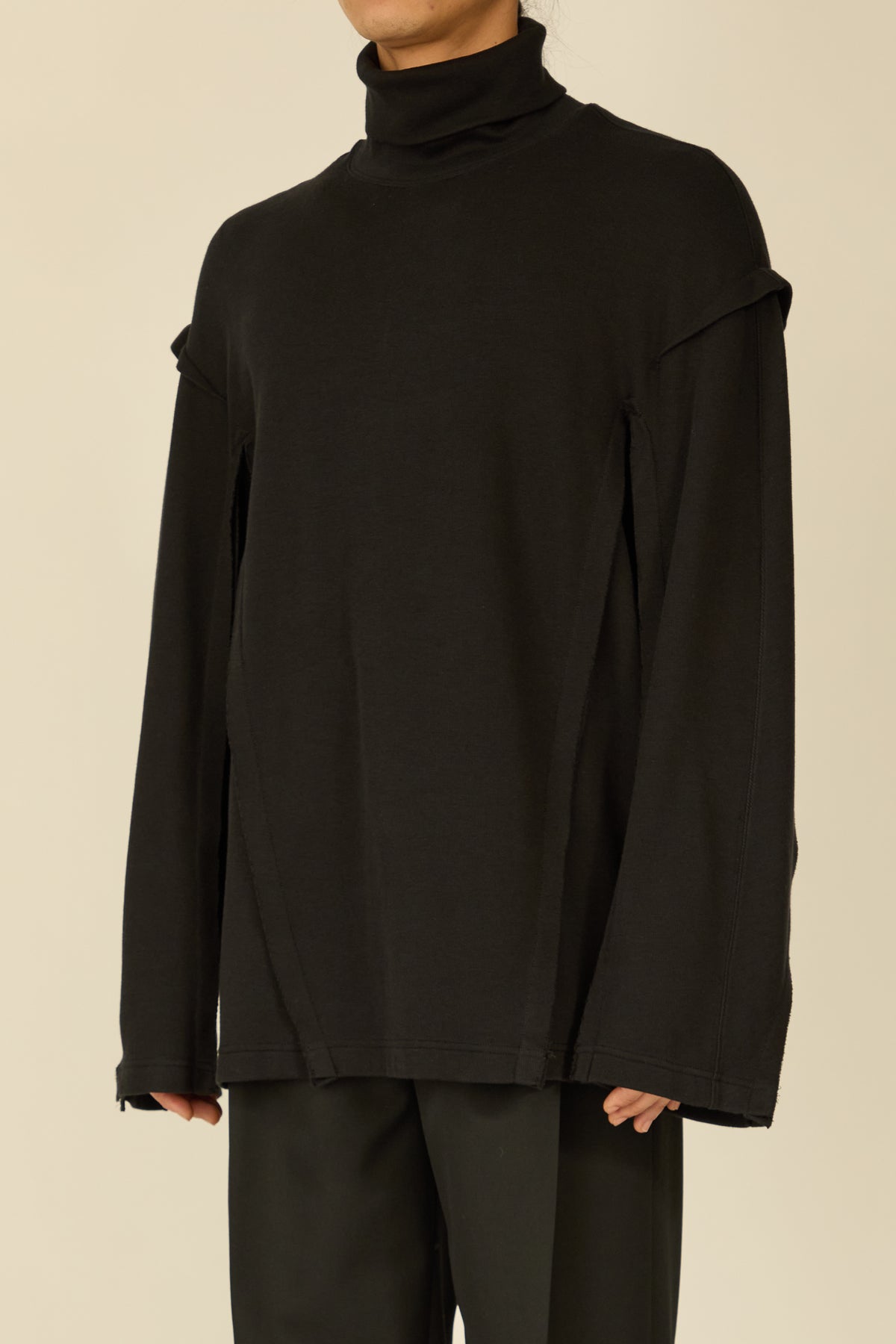 i'm here : " SLIT " JERSEY : / BLACK