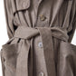 with PIPING : LIGHT MELTON COAT