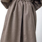 with PIPING : LIGHT MELTON COAT