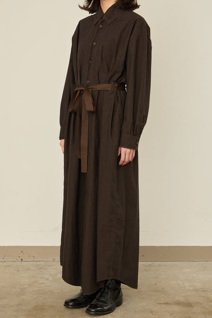 i'm here : " CUT OFF " SHIRT : ONE PIECE / BROWN