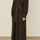 i'm here : " CUT OFF " SHIRT : ONE PIECE / BROWN