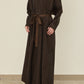 i'm here : " CUT OFF " SHIRT : ONE PIECE / BROWN