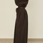 i'm here : " CUT OFF " SHIRT : ONE PIECE / BROWN