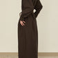 i'm here : " CUT OFF " SHIRT : ONE PIECE / BROWN
