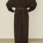 i'm here : " CUT OFF " SHIRT : ONE PIECE / BROWN