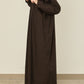 i'm here : " CUT OFF " SHIRT : ONE PIECE / BROWN