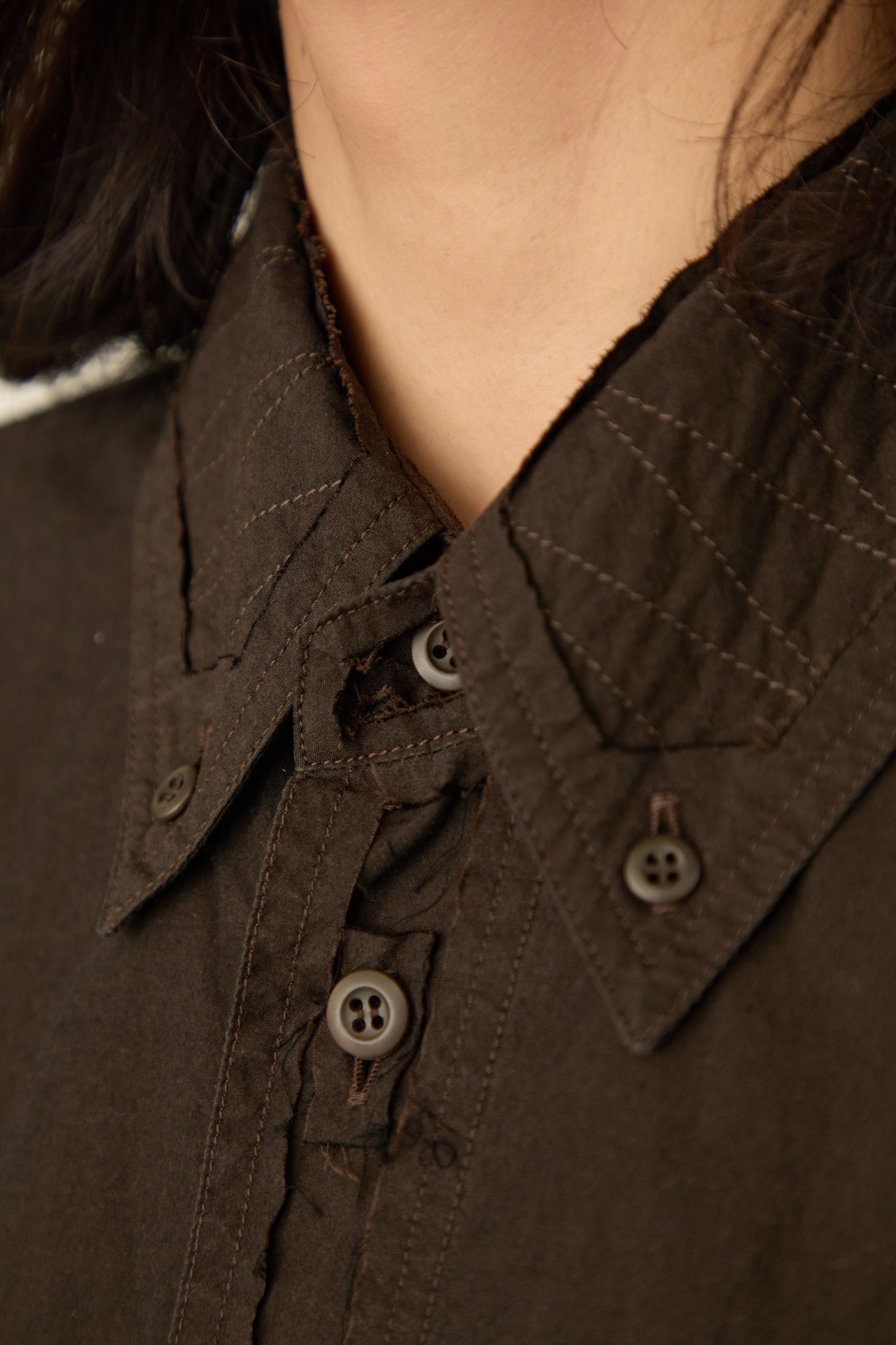 i'm here : " CUT OFF " SHIRT : ONE PIECE / GRAY
