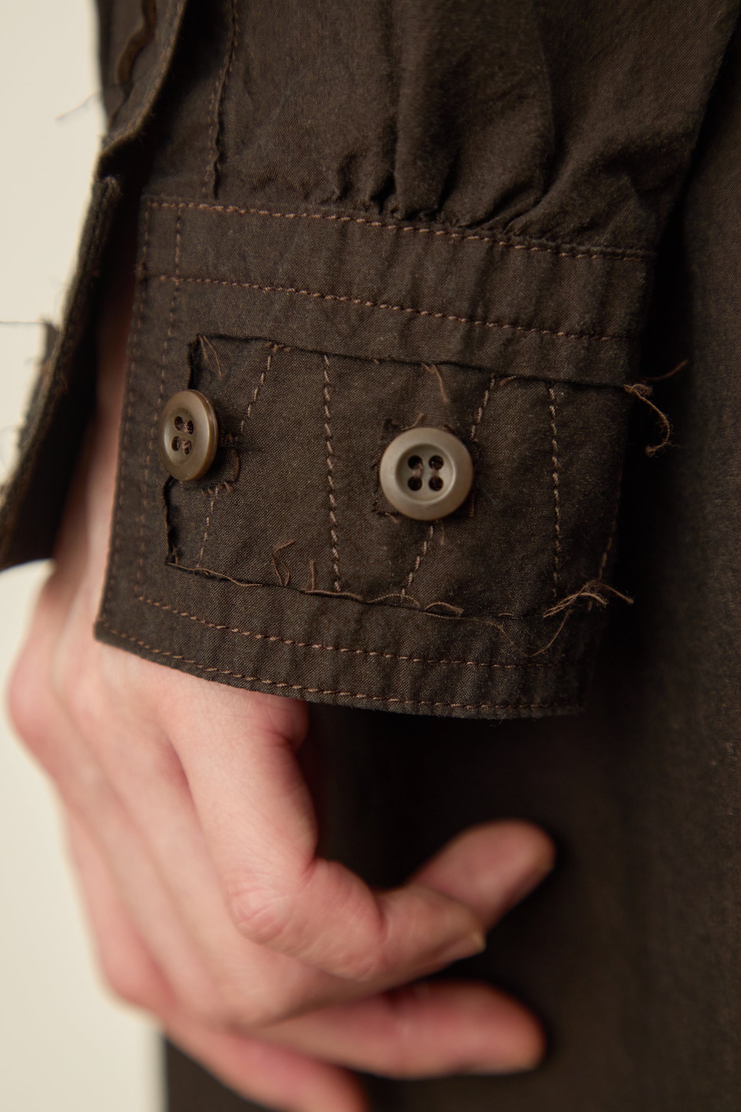 i'm here : " CUT OFF " SHIRT : ONE PIECE / GRAY