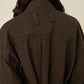 i'm here : " CUT OFF " SHIRT : ONE PIECE / BROWN