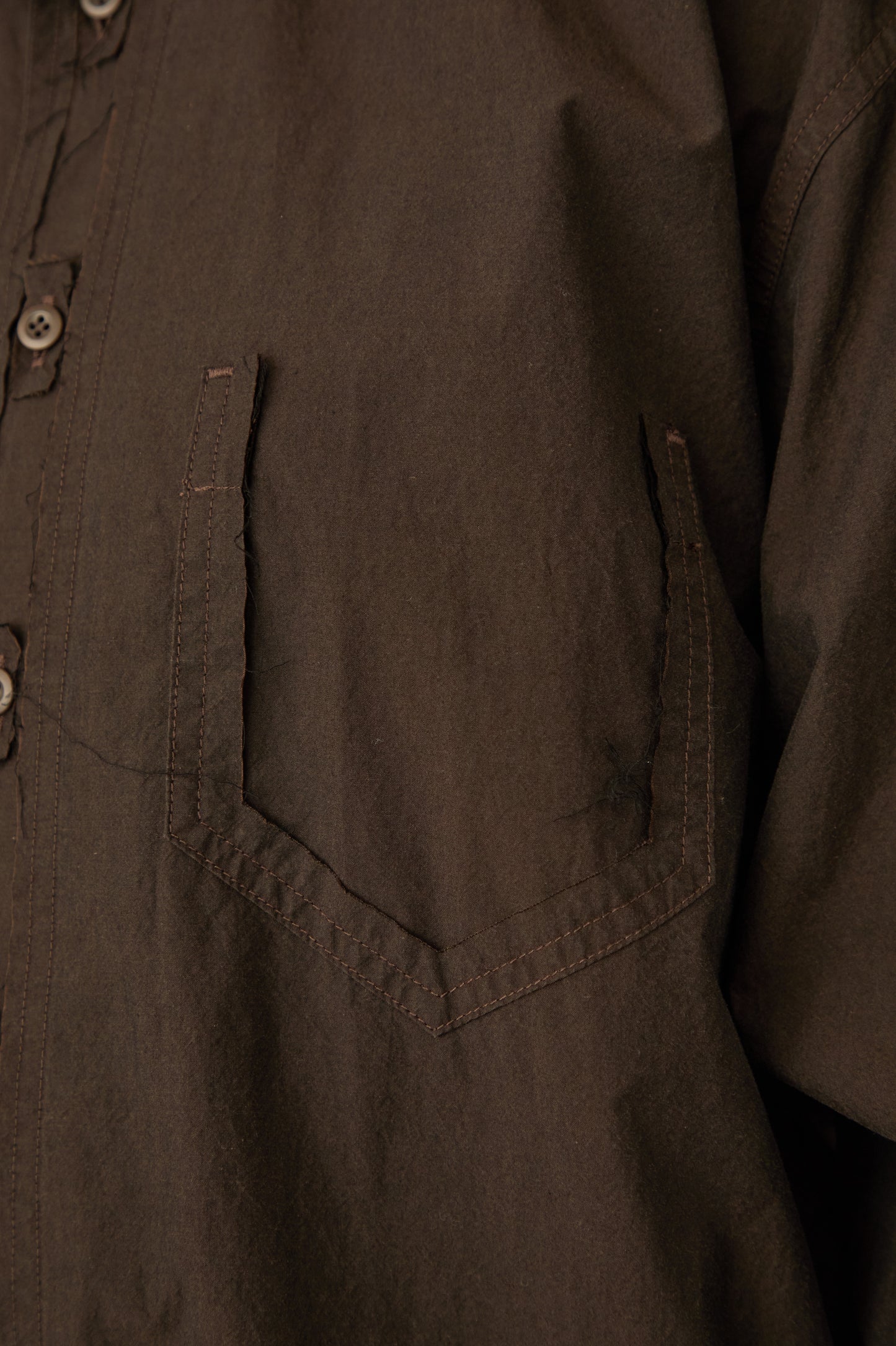 i'm here : " CUT OFF " SHIRT : / GRAY
