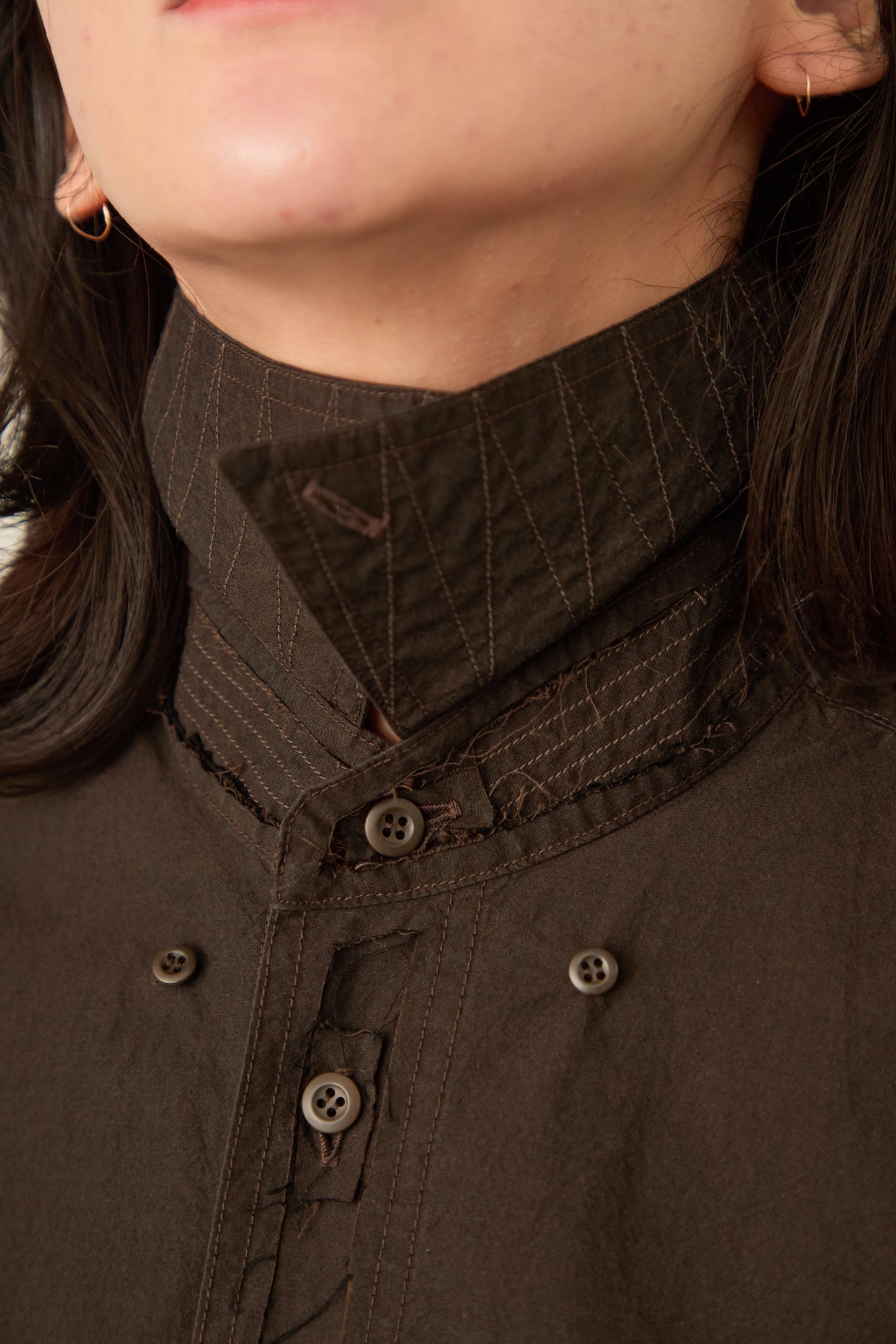 i'm here : " CUT OFF " SHIRT : / BLACK