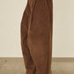 i'm here : " TWIST " CORDUROY PANTS : / BEIGE