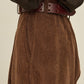 i'm here : " TWIST " CORDUROY PANTS : / BROWN