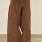 i'm here : " TWIST " CORDUROY PANTS : / BROWN