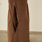 i'm here : " TWIST " CORDUROY PANTS : / BROWN