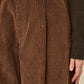 i'm here : " TWIST " CORDUROY PANTS : / BROWN