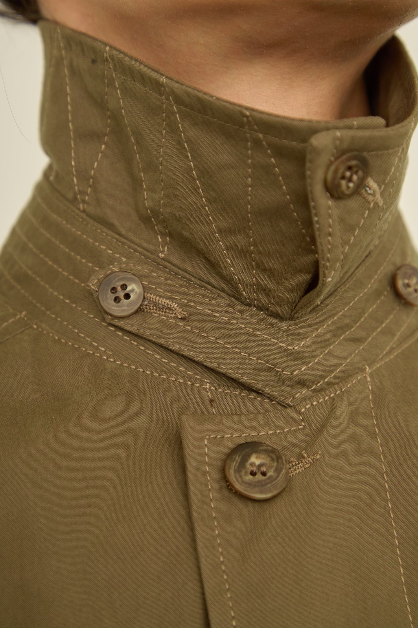 i'm here : HAOLI TRENCH COAT : / BLACK