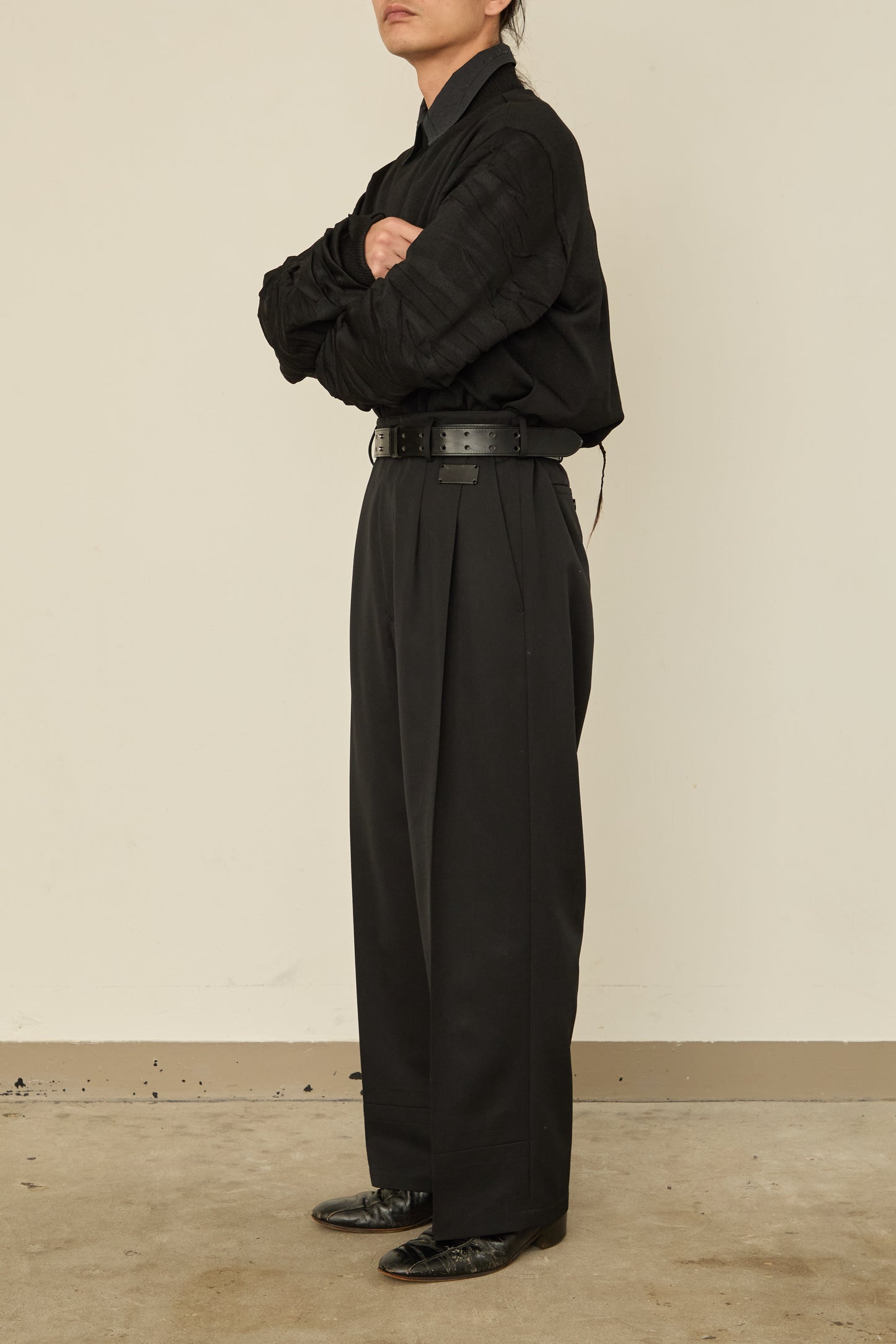 i'm here :  UN(I)FORM PANTS : / BLACK