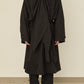 i'm here : HAOLI TRENCH COAT : / BLACK