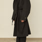 i'm here : HAOLI TRENCH COAT : / BLACK