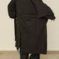 i'm here : HAOLI TRENCH COAT : / BLACK