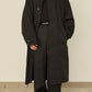 i'm here : HAOLI TRENCH COAT : / BLACK