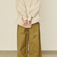 i'm here : " TWIST " SLEEVE SHIRT : / L.BEIGE