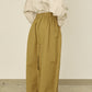 i'm here : " SLIT " PANTS :  / BEIGE