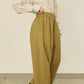 i'm here : " SLIT " PANTS :  / BEIGE