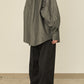 i'm here : " TWIST " SLEEVE SHIRT : / BLACK