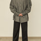 i'm here : " TWIST " SLEEVE SHIRT : / BLACK