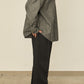 i'm here : " TWIST " SLEEVE SHIRT : / BLACK